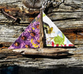 Busy Bee Driftwood Boat Ornament 4"